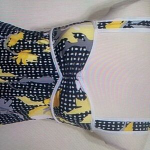 Floral polka dot girls dress